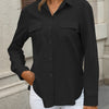 Chic Cotton Button-Up Loose Shirt