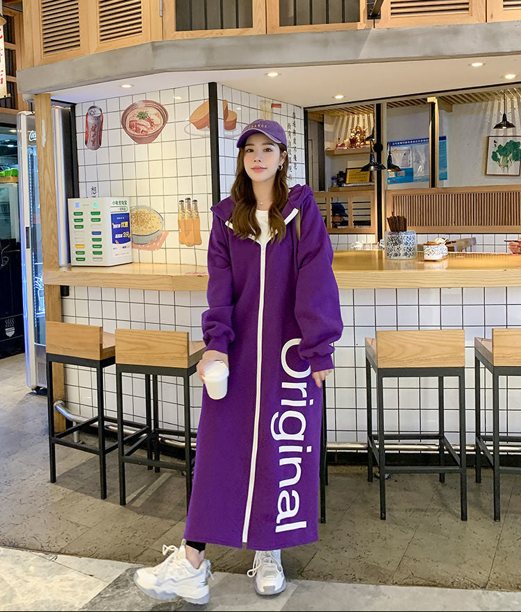 Robe cardigan à capuche oversize doublée de polaire Cloud Nine