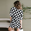 Chessé Checkered Two-Piece Lounge Set