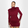 Class Act Pleated Mini Dress