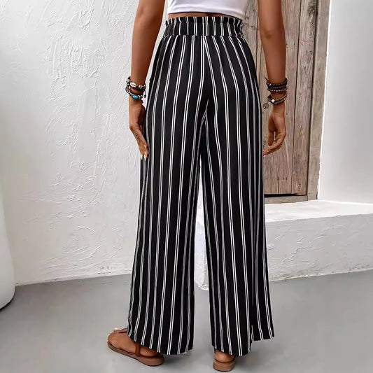 Vacation Mode Striped Palazzo Pants