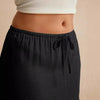 Casual Drawstring Maxi Skirt