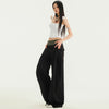 Streetwear Plaid Contrast Wide-Leg Trousers