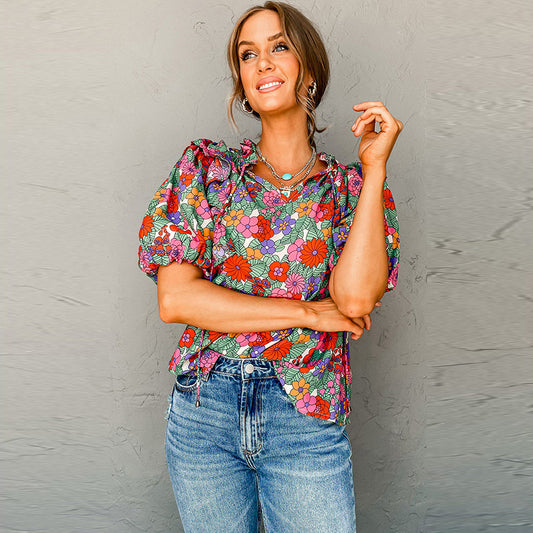 Petal Flirt Ruffle Top