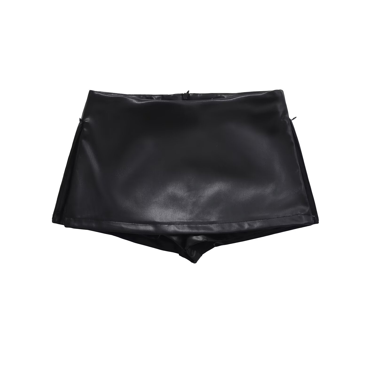Night Out Faux Leather Mini Skort