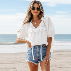 Boss Flow Ruffle Blouse