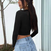 Basic Energy Long Sleeve Crop Top