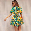 Sunset Sorbae Bloom Mini Dress