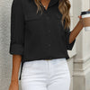 Chic Cotton Button-Up Loose Shirt