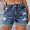 Baddie Vibes Chic Ripped Shorts 