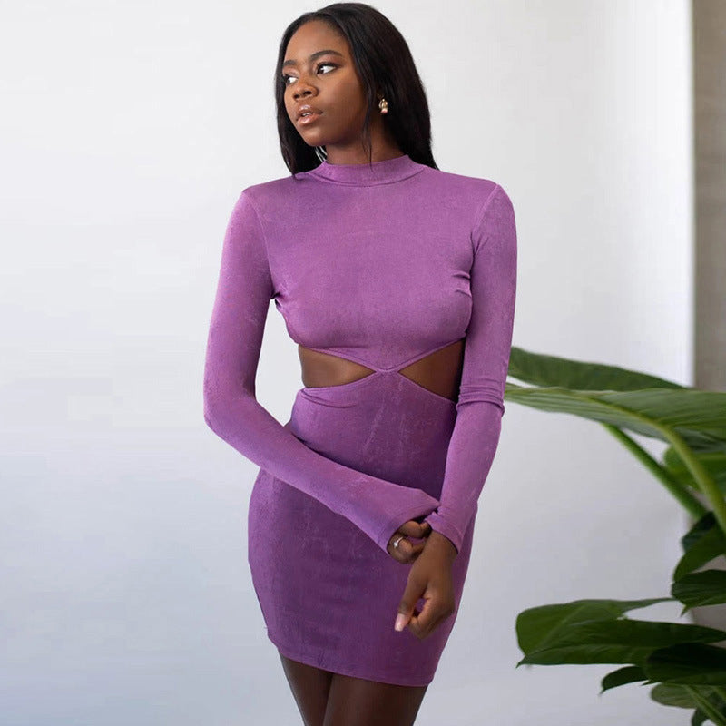 Sexy Backless Bandage Mini Dress – Trendy Hollow-Out Summer Style