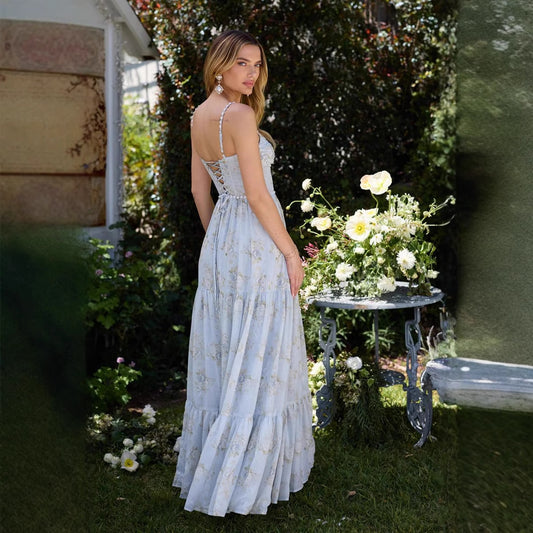 Blue Hour Chiffon Slip Dress