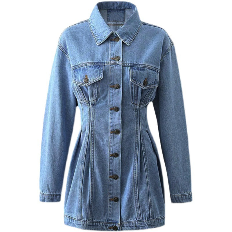 Buttoned Up Babe Denim Mini Dress