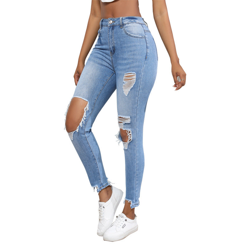 Ripped Right Skinny Denim