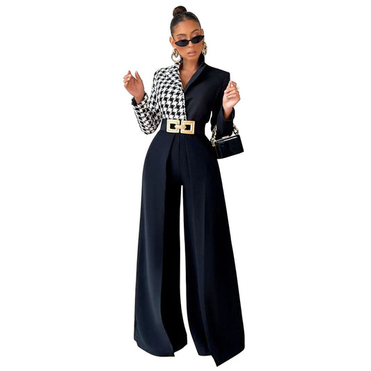 Elegant Power Statement  Pleated Wide-Leg Pants