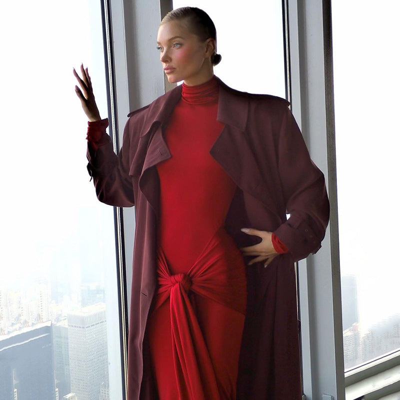 Collar Up Tailored Dress"