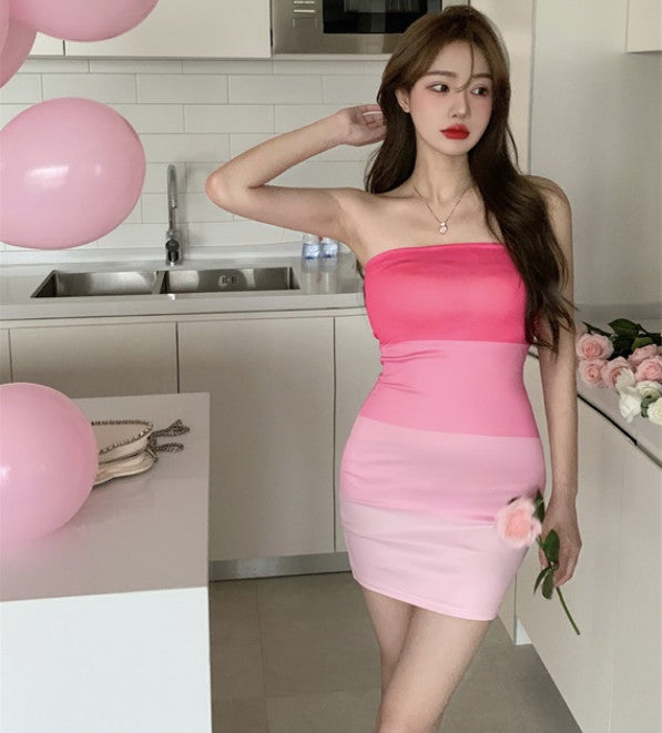 Robe courte imprimée tube Isabelle