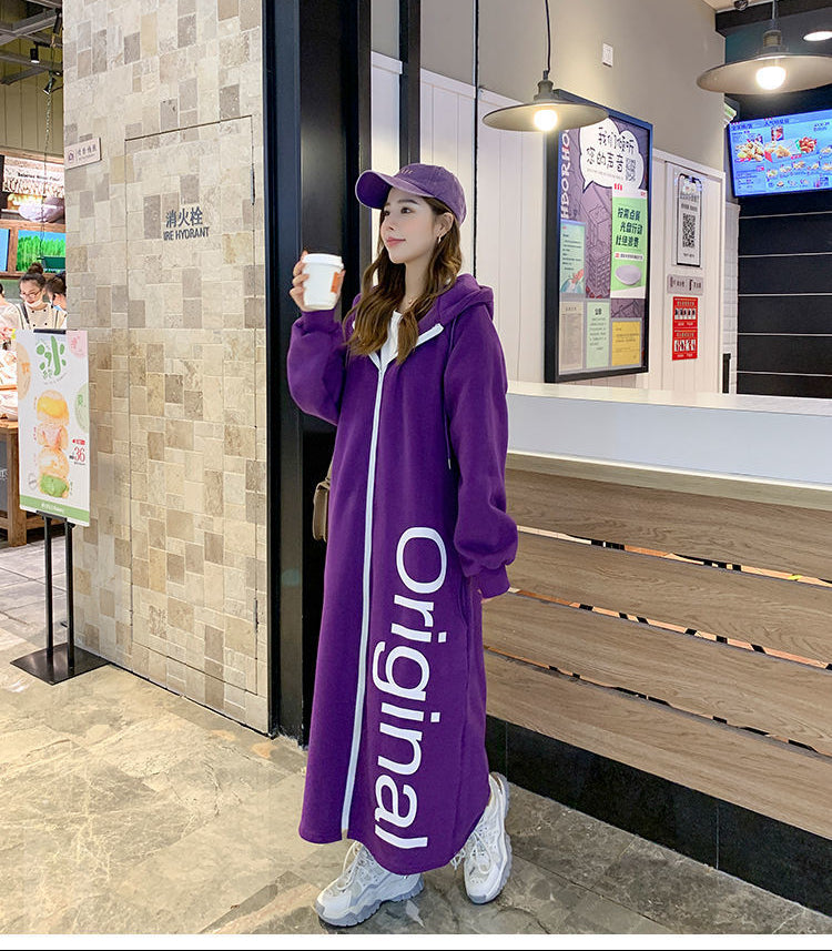 Robe cardigan à capuche oversize doublée de polaire Cloud Nine