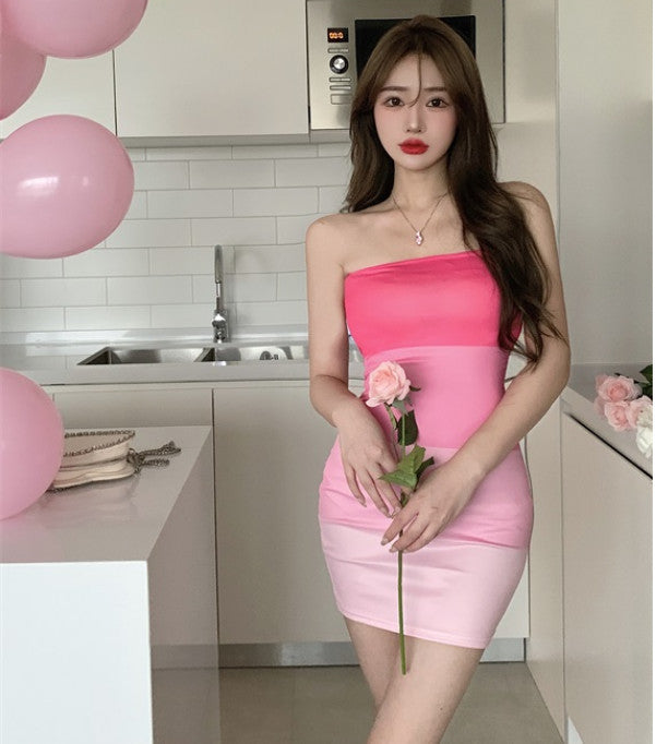 Robe courte imprimée tube Isabelle