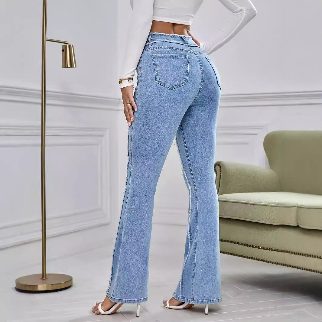 Fierce Chic Pose Denim Trousers