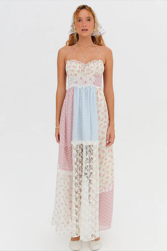 Petal Whisper Maxi Dress – Pink Bloom Edition