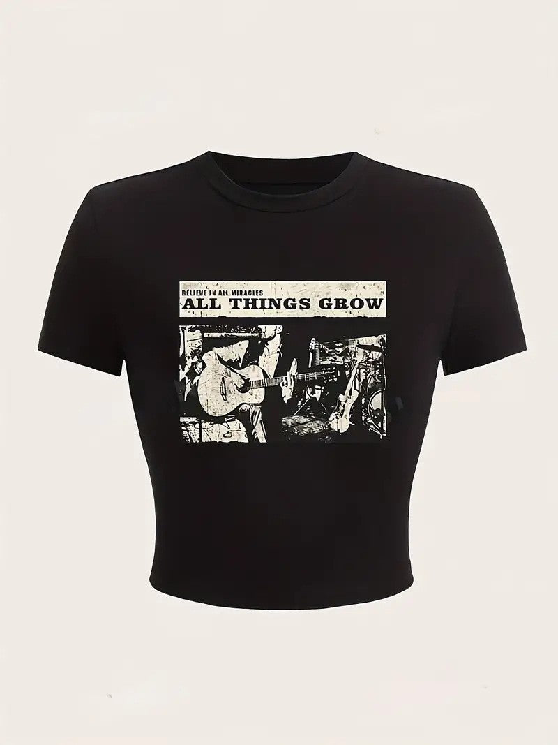 All Things Grow Crop Tee