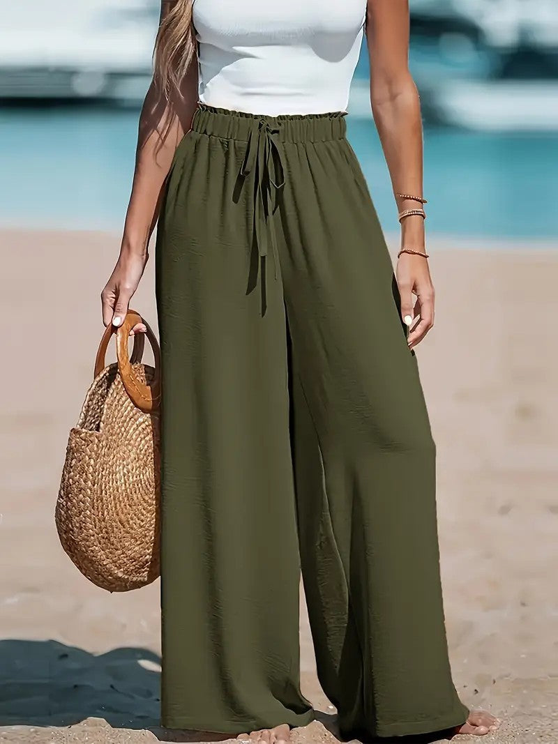 Summer Beach Fun Flare Pants