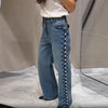 Pearl Play Straight-Leg Jeans 