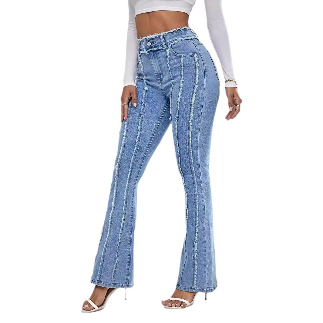 Fierce Chic Pose Denim Trousers