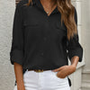 Chic Cotton Button-Up Loose Shirt