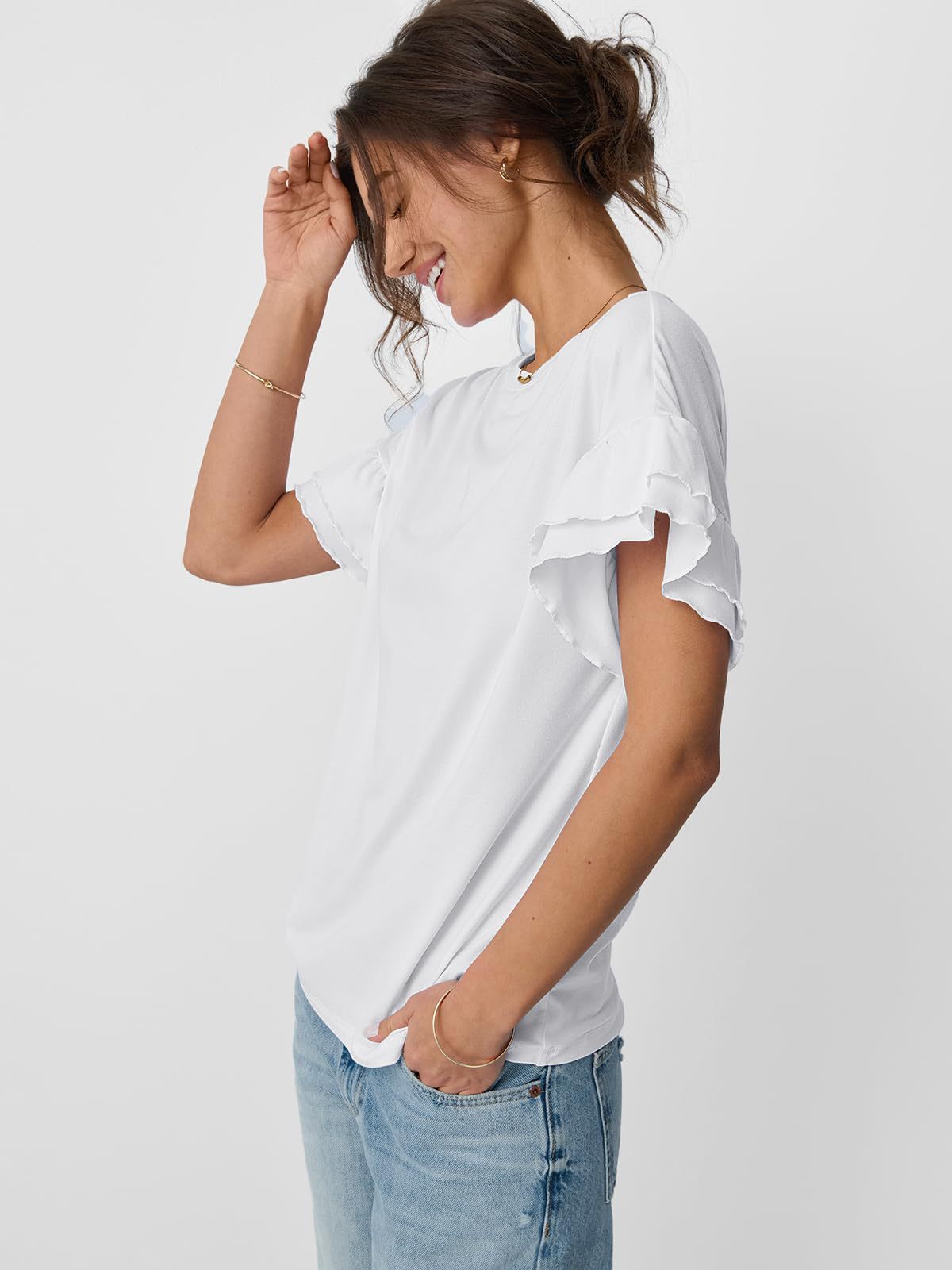 Calm Edge Ruffle Tee