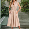 Femme Placket Forme Dress
