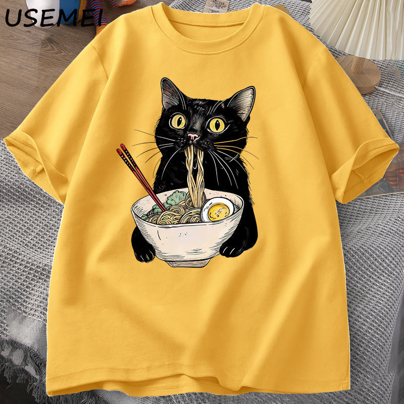 T-shirt graphique Noodle Meowster 