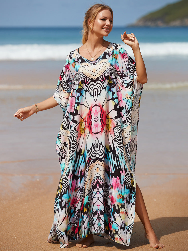 Seaside Vacation Maxi Boho Dress
