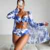 Sexy Bikini-Sets mit mehrfarbigem Print 