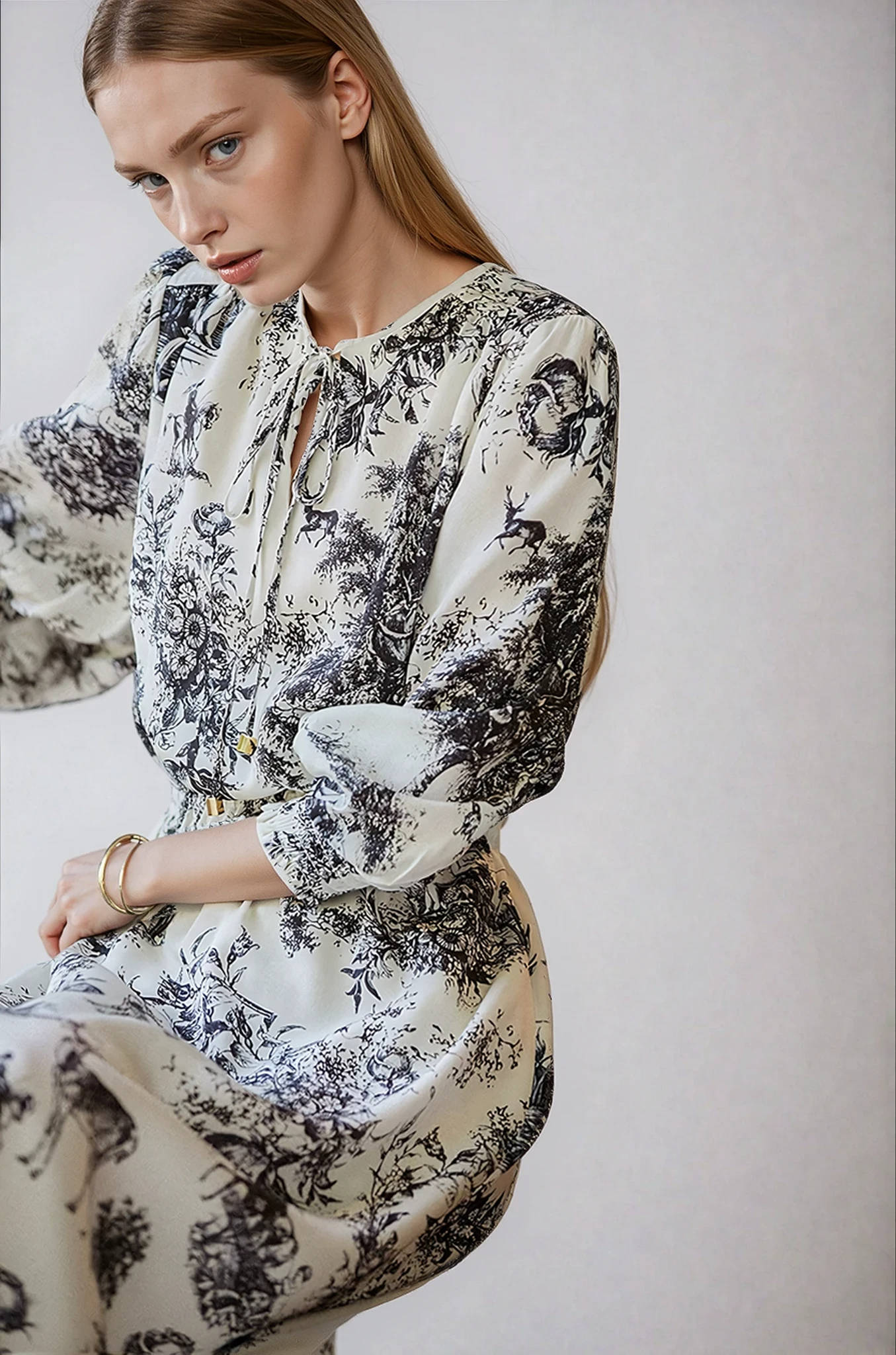 Blossom Silk Serenity Dress"