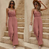 Terracotta Luxe Drape Strapless Jumpsuit