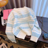 Parisian Breeze Striped Pullover Sweater