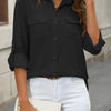 Chic Cotton Button-Up Loose Shirt