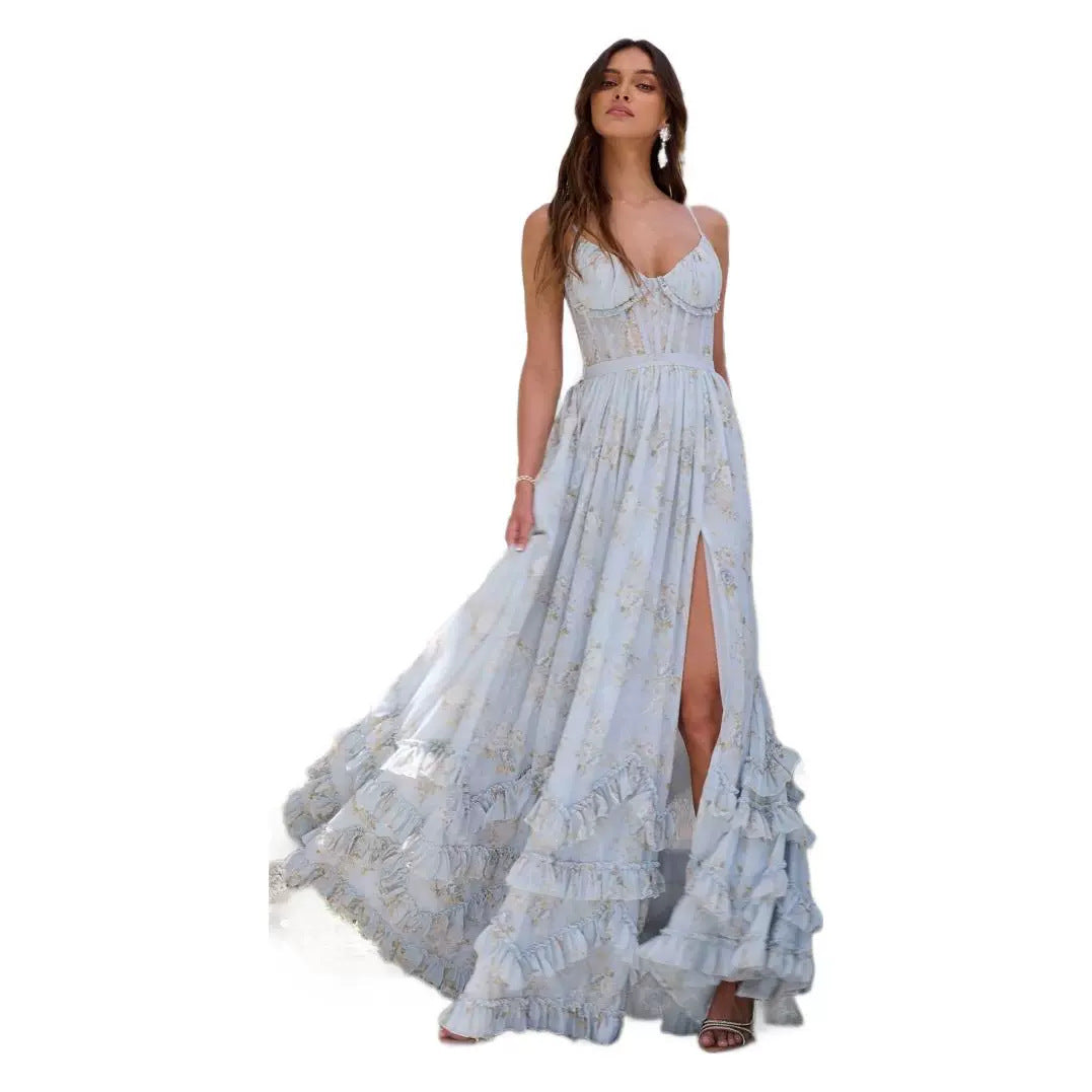 Blue Hour Chiffon Slip Dress