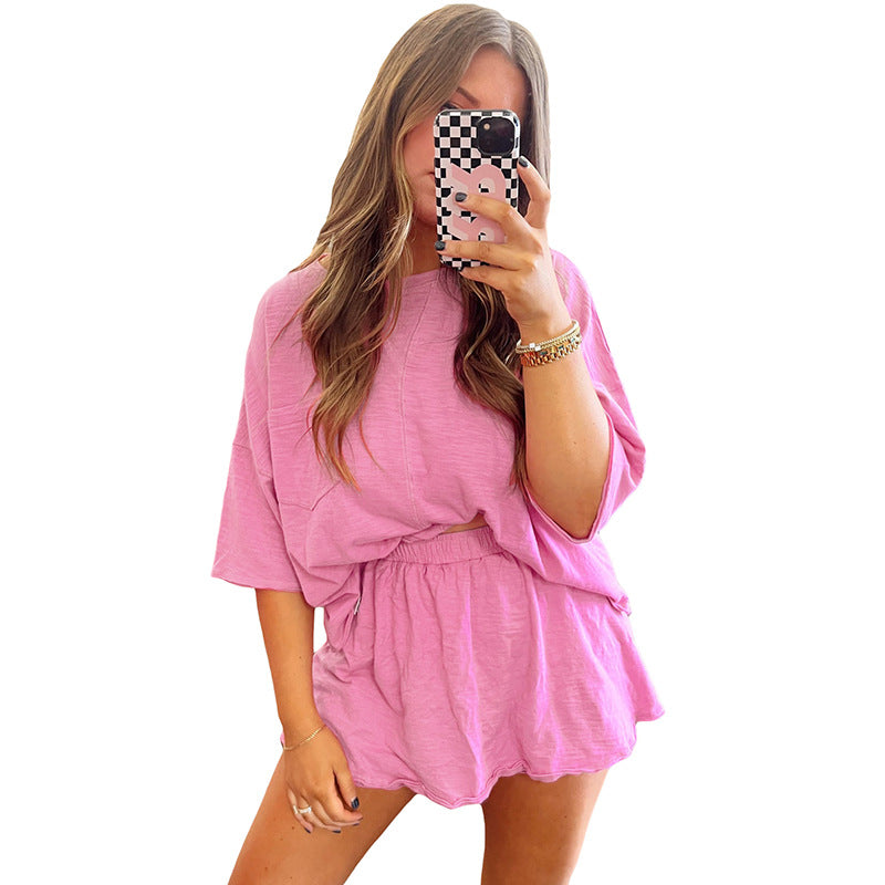 Robe à volants blush