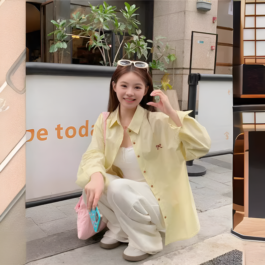 Sweet Stitch Bow Shirt