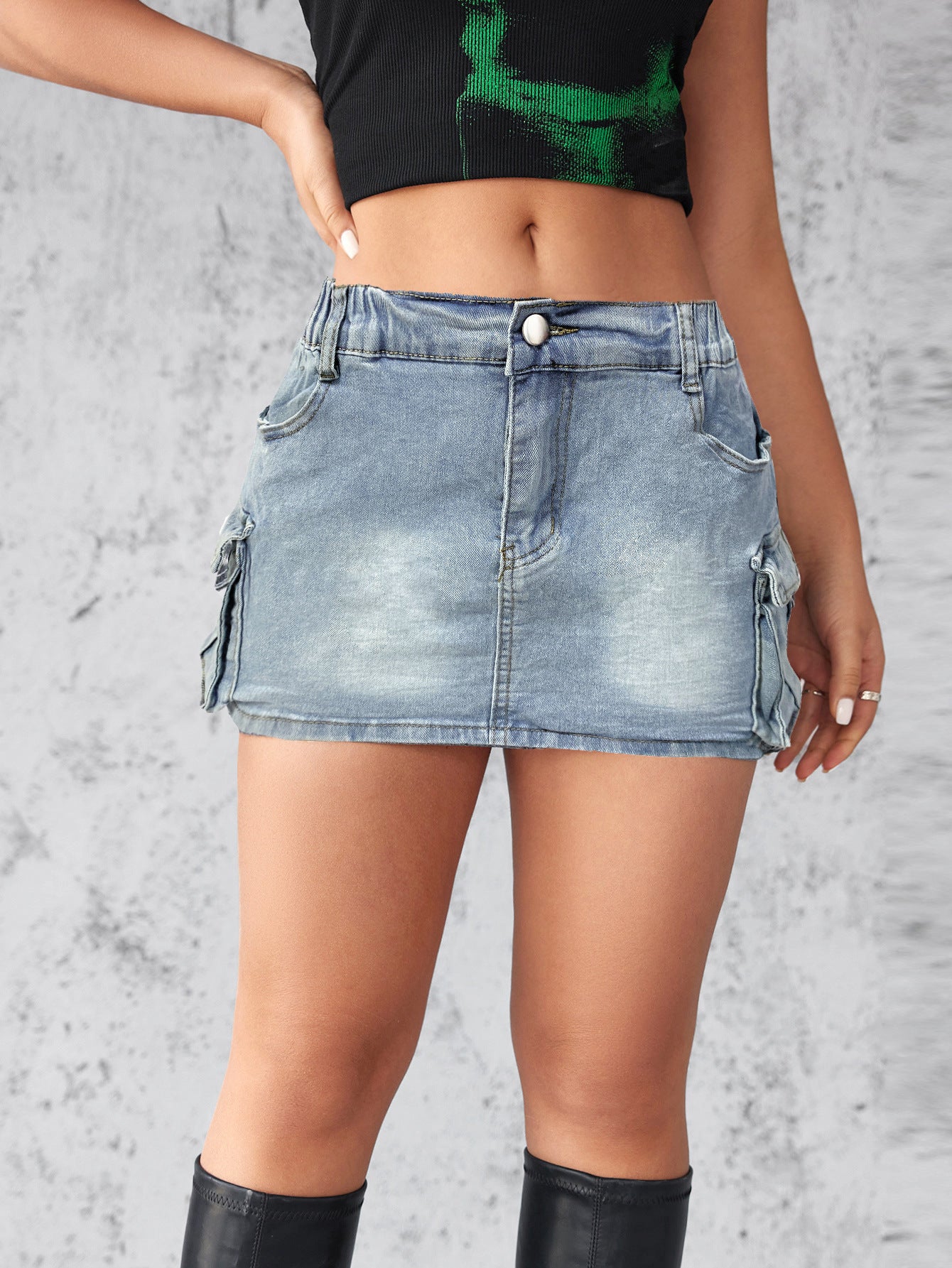 Harper Denim Mini Skirt