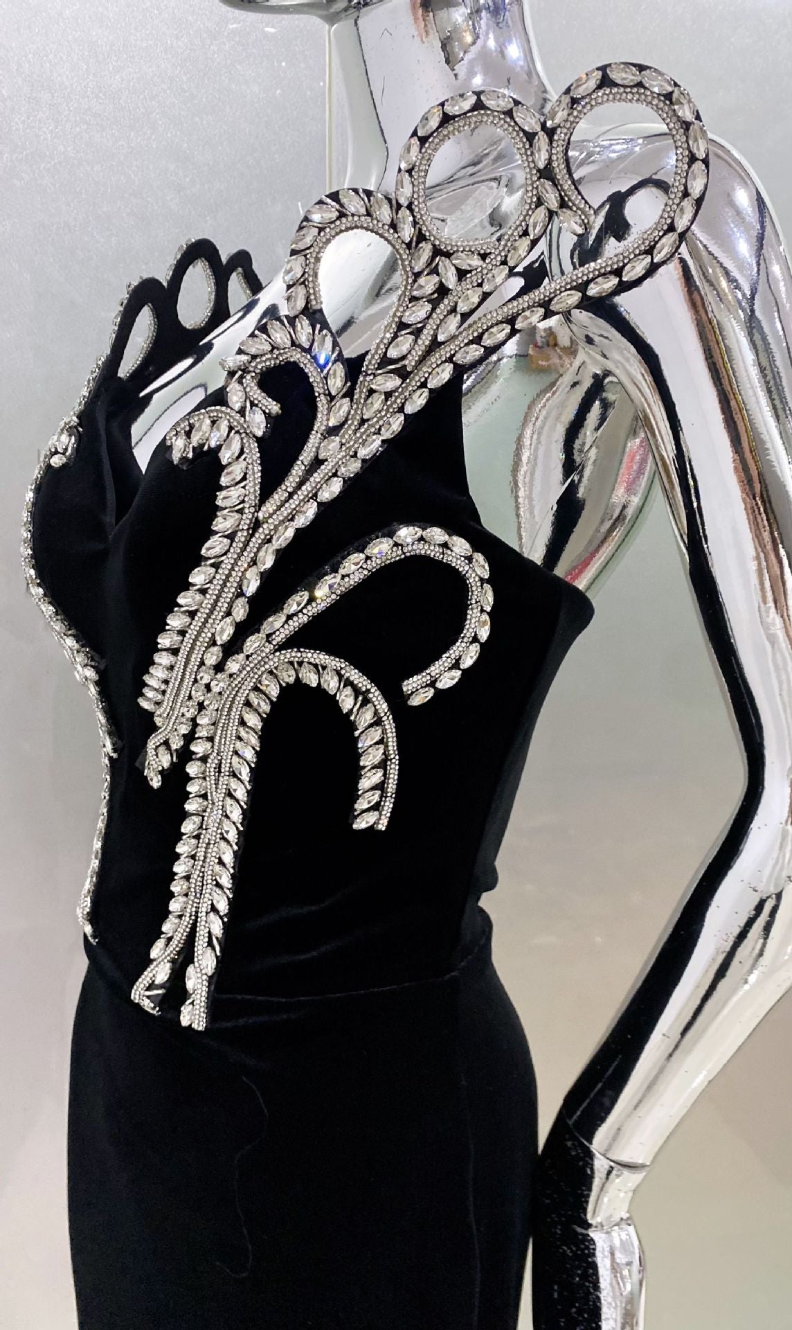 Robe de soirée en velours