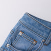 Claire Flared Denim Micro Mini Skirt
