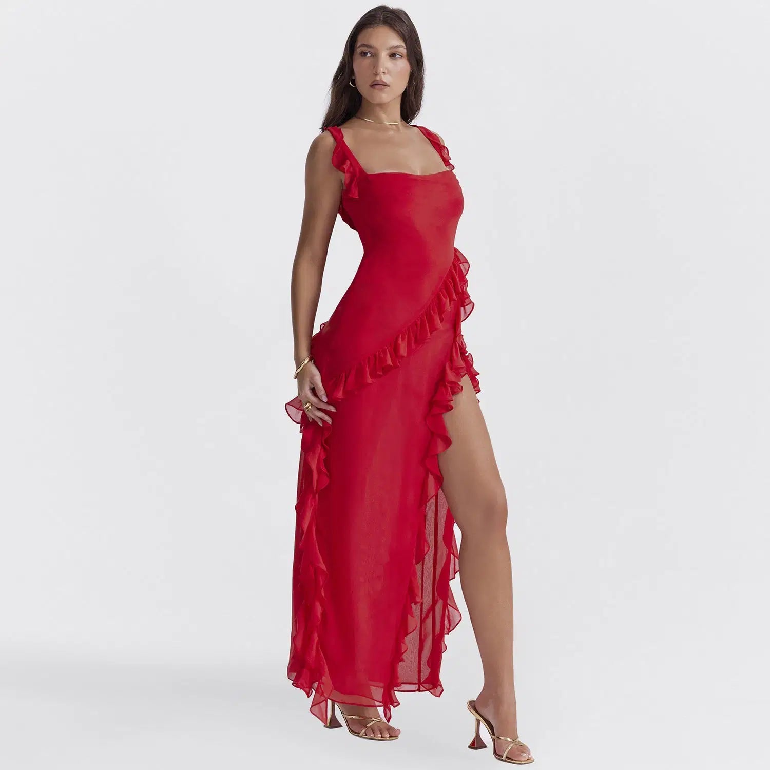 Elegant Off-Shoulder DinnerDress