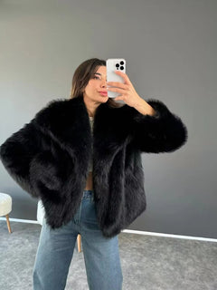 Too Luxe Faux Fur Jacket
