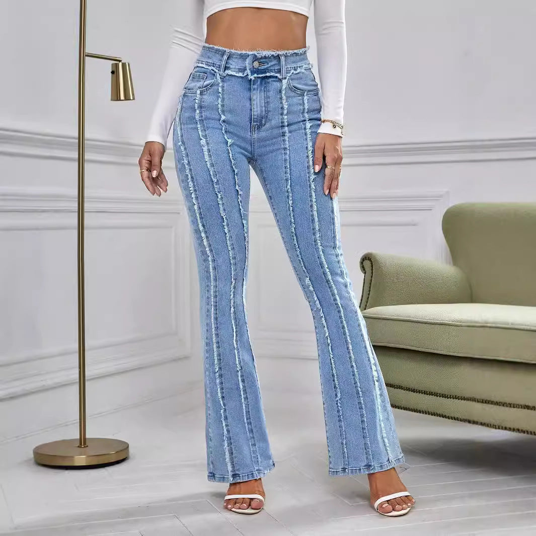 Fierce Chic Pose Denim Trousers