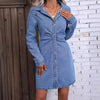 Primrose Desire Vintage Denim Midikleid