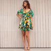 Sunset Sorbae Bloom Mini Dress